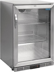  Polar Serie G Edelstahl Bark&uuml;hlschrank mit Klappt&uuml;r 138L 