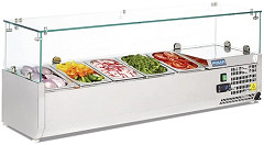  Polar Serie G Aufsatzk&uuml;hlvitrine 5 x GN1/4 
