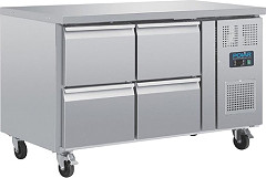 Polar Serie U GN-Kühltisch mit 4 Schubladen 314L 