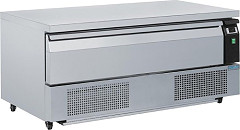  Polar Serie U flacher Kühl- und Tiefkühltisch mit 1 Schublade 3x GN 