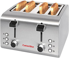  Caterlite 4-Schlitz Toaster Edelstahl 