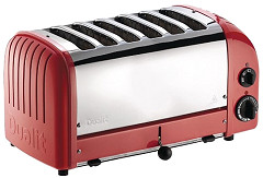  Dualit Toaster 60154 rot 6 Schlitze 