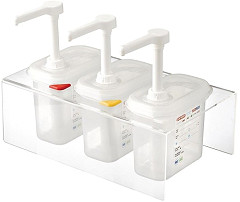  Araven 3 So&szlig;enspender GN 1/9 Transparent 1,5L 