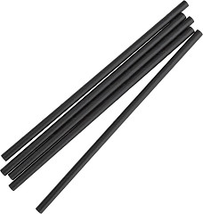  Fiesta Compostable kompostierbare einzeln verpackte Papierstrohhalme 21cm schwarz (250 St&uuml;ck) 