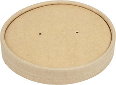  Colpac Recycelbar Kraft Microwavable Suppe Tasse Deckel 450ml Packung mit 500 