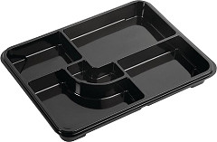  Gastronoble Recycelbare Bento-Boxen von Faerch nur Basis 263 x 201 mm (90 St&uuml;ck) 
