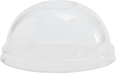  Vegware kompostierbare gew&ouml;lbte Deckel f&uuml;r Suppen- und Universalbecher 23cl 