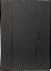  Securit Contemporary Weinkarte schwarz A4 