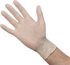  Gastronoble Latexhandschuhe puderfrei wei&szlig; 
