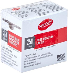  Cambro StoreSafe Food Rotation Halbformat Etiketten 24x 250 Blatt 