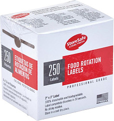  Cambro StoreSafe Lebensmitteletiketten 24 Rollen (6000 Stück) 
