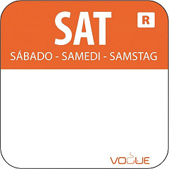  Vogue Farbcode Sticker Samstag orange 
