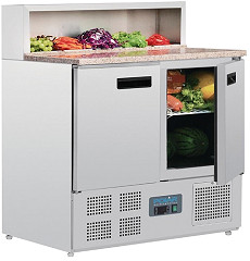  Polar Serie G Pizzak&uuml;hltisch 2-t&uuml;rig 288L 