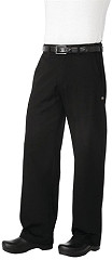  Chef Works Unisex Chefkochhose schwarzes Fischgr&auml;tenmuster 