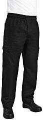  Chef Works Unisex Cargohose Slim Fit schwarz 