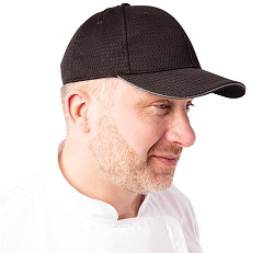  Chef Works Cool Vent Baseballcap schwarz-grau 