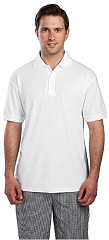  Gastronoble Unisex Poloshirt wei&szlig; S 