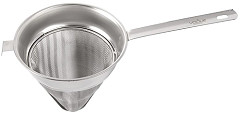  Vogue Spitzsieb mit Edelstahl-Gaze 24cm 