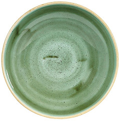  Churchill Stonecast, runde Coupe-Sch&uuml;sseln, Samphire-Gr&uuml;n, 182 mm, (12 St&uuml;ck) 