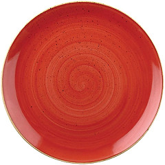  Churchill Stonecast, runder Coup&eacute;-Teller, Beerenrot, 165 mm, (12 St&uuml;ck) 