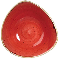  Churchill Stonecast Dreieckige Sch&uuml;ssel, Beerenrot, 235 mm (12 St&uuml;ck) 