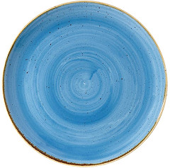  Churchill Stonecast, runder Teller, Kornblumenblau, 324 mm, (6 St&uuml;ck) 