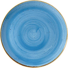  Churchill Stonecast Coupe-Teller, rund, Kornblumenblau, 260 mm (12 St&uuml;ck) 