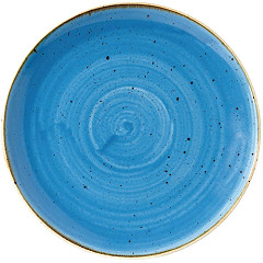  Churchill Stonecast, runder Coupe-Teller, Kornblumenblau, 217 mm, (12 St&uuml;ck) 
