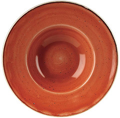  Churchill Stonecast, runde Sch&uuml;ssel mit breitem Rand, Spiced Orange, 239 mm, (12 St&uuml;ck) 