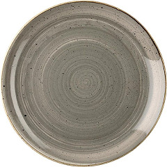  Churchill Stonecast Coupe Teller, rund, Pfefferkorngrau, 260 mm (12 St&uuml;ck) 