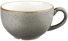  Churchill Stonecast Cappuccinotasse, Pfefferkorngrau, 237 ml, (12 St&uuml;ck) 