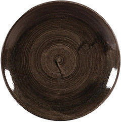  Churchill Stonecast Patina Coupe Teller Schwarz 288mm (12 St&uuml;ck) 