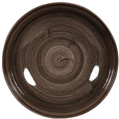  Churchill Stonecast Patina Coupe-Teller Schwarz 217mm (12 St&uuml;ck) 