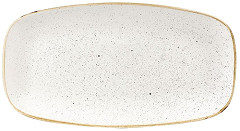  Churchill Stonecast Rechteckige Teller, Gerstenwei&szlig;, 189 x 355 mm 