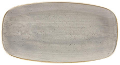  Churchill Stonecast Rechteckige Teller, Pfefferkorngrau, 153 x 298 mm 