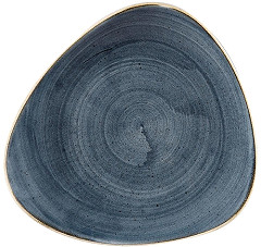  Churchill Stonecast Dreieckige Teller, Blaubeere, 229 mm (12 St&uuml;ck) 