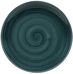  Churchill Stonecast Patina Coupe-Teller, rustikales Blaugr&uuml;n, 260 mm, (12 St&uuml;ck) 