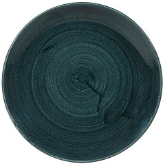  Churchill Stonecast Patina Coupe-Teller, rustikales Blaugr&uuml;n, 217 mm, (12 St&uuml;ck) 