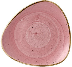  Churchill Stonecast Dreieckige Teller, Bl&uuml;tenrosa, 9 Zoll (12 St&uuml;ck) 