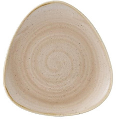  Churchill Stonecast Dreieckiger Teller, Muskatcreme, 192 mm (12 St&uuml;ck) 