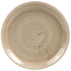  Churchill Stonecast Patina Antik Taupe Coupe Teller Taupe 165 mm (12 St&uuml;ck) 