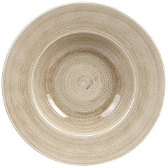  Churchill Stonecast Patina Sch&uuml;ssel, Antik-Optik, rund, breiter Rand, Taupe, 280 mm 
