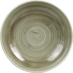  Churchill Stonecast Patina Antike runde Coupe-Sch&uuml;sseln, Gr&uuml;n, 182 mm 
