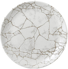  Churchill Studio Prints Kintsugi Achatgraue Coup&eacute;-Teller, 288 mm, (12 St&uuml;ck) 