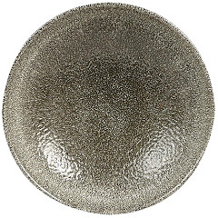  Churchill Studio Prints Raku-Coup&eacute;-Teller, rund, Quarzschwarz, 165 mm, (12 St&uuml;ck) 