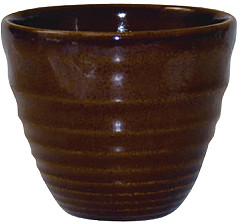  Churchill Bit on the Side-Becher, braun, gerippter Chip, 284 ml, (12 St&uuml;ck) 