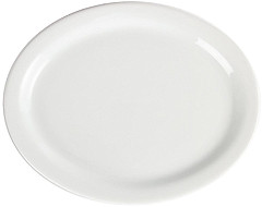  Olympia Whiteware ovale Servierteller 25cm 