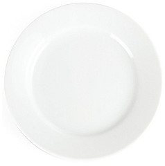  Olympia Whiteware Teller mit breitem Rand 16,5cm 