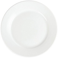  Olympia Whiteware Teller mit breitem Rand 25cm 