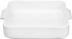 Olympia Whiteware Quadratische Bratform mit Griffen 260x225x50mm (2 St&uuml;ck) 